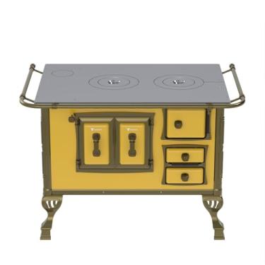 Imagem de FOGAO A LENHA N 2 COLONIAL AMARELO SEM TAMPA SE