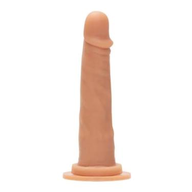 Imagem de Prótese Maciça Com Ventosa 19,5 X 4,5Cm Brinquedo Adulto Realista Dildo Consolo MVN06 (NATURAL)