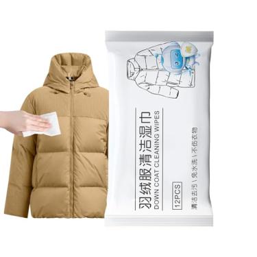 Imagem de Detergente Para Casacos De Pluma - Toalhetes De Remoção De Manchas Sem Enxágue | -Casacos E Toalhas De Limpeza De Roupa | Para Lavandaria Sapatos Casa Escritório Viagem Negócios Diários Adultos