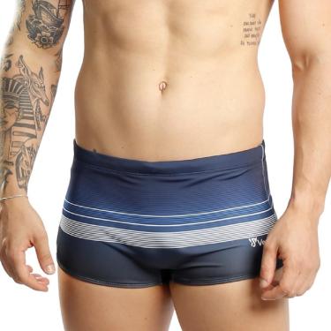 Imagem de Sunga Boxer Estampada  Adulto Larga Praia Piscina-Masculino