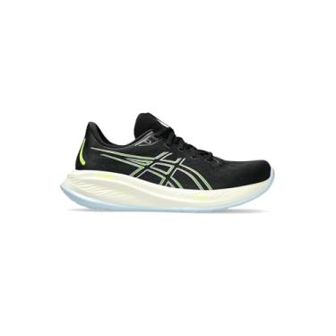 Imagem de ASICS Tênis de corrida masculino Gel-Cumulus 26, Preto, amarelo de segurança, 38 BR