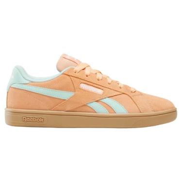 Imagem de Reebok Tênis feminino retrô Court, Sunkissedorange Glitchaqua Gum, 34
