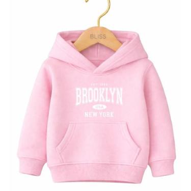 Imagem de Moletom Canguru Infantil Estampa Brooklyn USA NEW 2021 Volta ás Aulas 