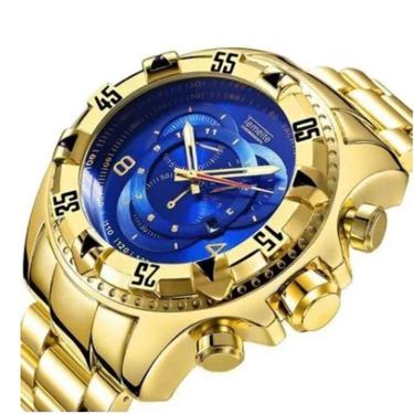 Imagem de Relogio Reserve Temeite Super Luxuoso Masculino Pra Patrao