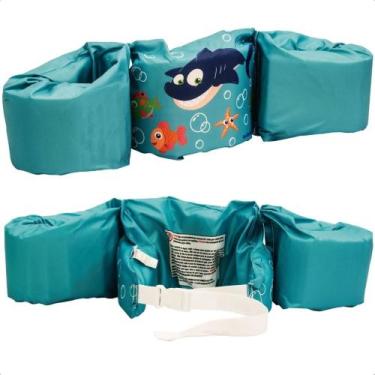 Imagem de Boia Infantil de Vestir Tubarão Proteção nos braços Colete Flutuador A