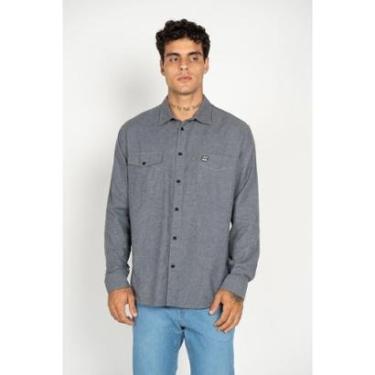 Imagem de Camisa Billabong M/L Surftrek Cinza P-Cinza-G-Masculino