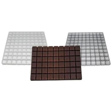 Imagem de 10 Forma Berço Bombom Barra 3X3 54 Cavidades (10Und) Chocola - Crystal