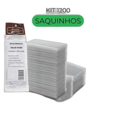 Imagem de Saco Plástico Para Geladinho 6X30Cm Pebd 1200 Unid Chup Chup - M Plast