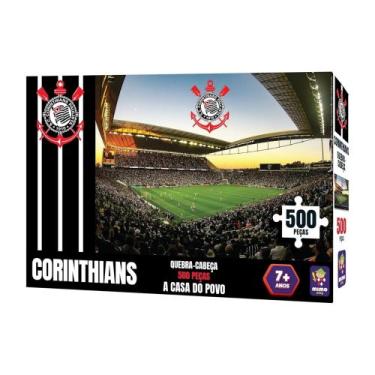 Imagem de Quebra-Cabeça Arena Corinthians - A Casa do Povo 500 peças Mimo Toys -