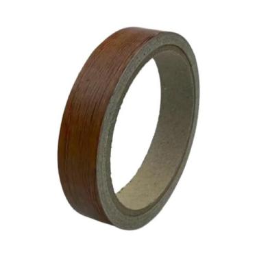 Imagem de Fita De Borda De Madeira De Bétula Com Grão Natural 2cmx10m Tiras Fina