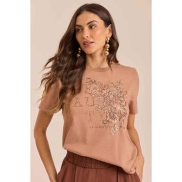 Imagem de T-SHIRT FEMININA DOCE TRAMA REF:106408-Feminino