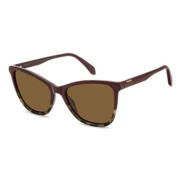 Imagem de Óculos Solar Polaroid Pld4194/s Ydc 55 Brilho Degradê Lente Marrom Polarizada-Feminino
