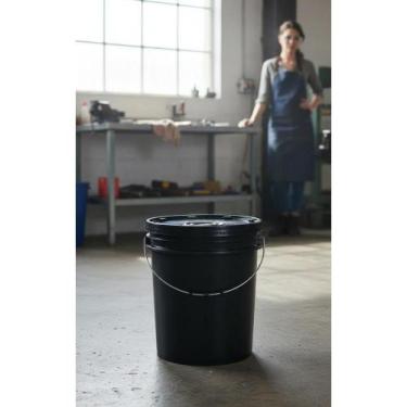 Imagem de Balde 20L Hermético Preto C/ Tampa Reforçada - Congratulations Store