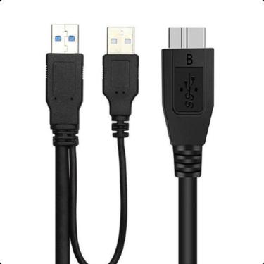 Imagem de Cabo Y USB 3.0 Micro B Dual Power p/ HD Externo Wii U e SSD - BolaAzul