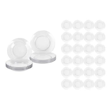 Imagem de Jogo 12 Pratos Rasos 12 Fundos Astral Duralex Mesa Posta - Nadir Figue