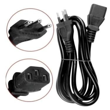 Imagem de Cabo de Força Tripolar tipo PC ATX 1.80m para Fonte CB-112 - OEM