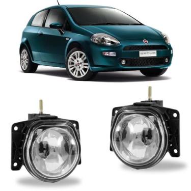 Imagem de Par farol milha fiat punto 2007 08 09 10 11 12 13 14 15 2016 - BIBAS.
