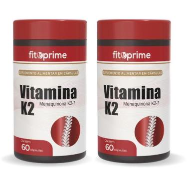 Imagem de Kit 2 Vitamina K2 Menaquinona Com 60 Cápsulas Fitoprime