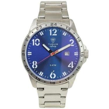 Imagem de Relógio Masculino Tuguir Analógico Infinity TGI37101 Prata e Azul-Masculino
