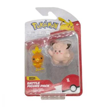 Imagem de Figura Pokemon Torchic + Clefairy Pokemon Vinil 4 Cm, Sunny 2601