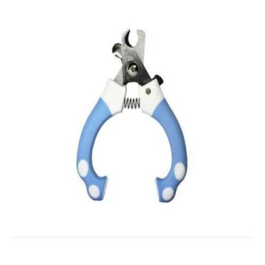 Imagem de Alicate cortador de unhas higiene pet cães gatos el-p37 azul - ELO