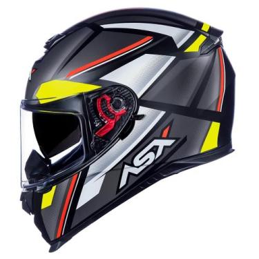 Imagem de Capacete Asx Eagle Sv Explorer Fosco Preto/Grafite/Amarelo, 60