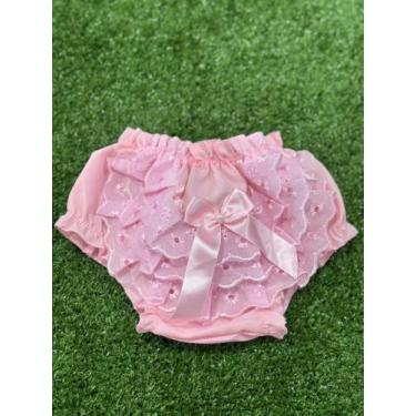 Imagem de Calcinha Bunda Rica Menina Bebê Infantil Luxinho - AUREA, Rosa bebe, T