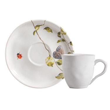 Imagem de Conjunto 6 Xícaras de Chá com Pires Stoneware Bio Sereno 210ml Porto B