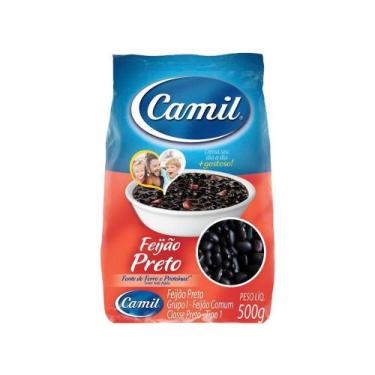 Imagem de Feijão Preto Comum Tipo 1 Grãos Selecionados Camil 500g