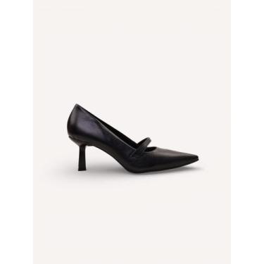 Imagem de Scarpin Couro Mary Jane Preto - Daflon, 34