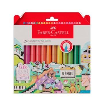Imagem de Caneta hidrográfica Fine Pen Colors 24 cores FPB/ES24ZF - Faber-Castel