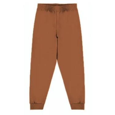 Imagem de Calça Moletom Infantil Unissex Malwee 4 ao 10 Ref. 108790 Cor:Marrom 4