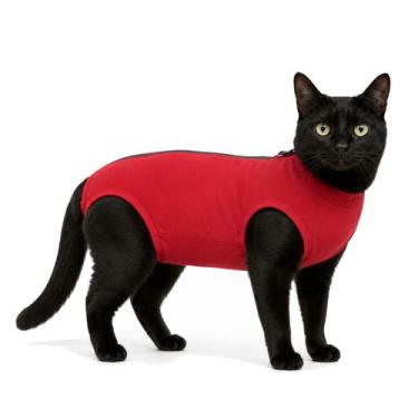 Imagem de Roupa Protetora Para Castração de Gato - Vani Pet, Vermelho, 00