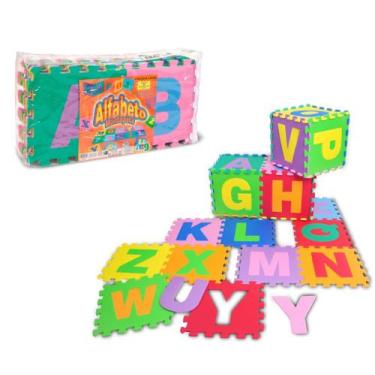 Imagem de Tatame Educativo Com Alfabeto 26 Placas Grandes EVA Tapete Infantil - 