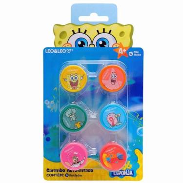 Imagem de Carimbo Bob Esponja Autotintado - Kit com 6 Unidades - Leo & Leo - Joc