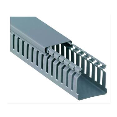 Imagem de Canaleta Recorte Aberto Cinza 50x35mm 2 Metros - Elesys - Elyses