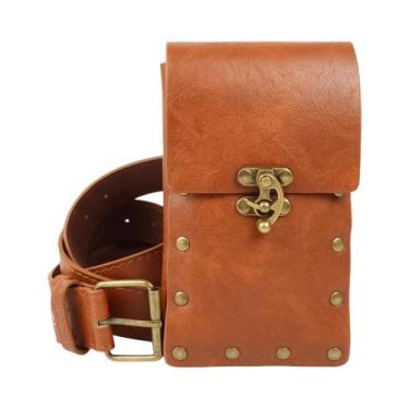 Imagem de Acessórios De Fantasia Medieval Renascentista: Bolsa De Couro Para Cin