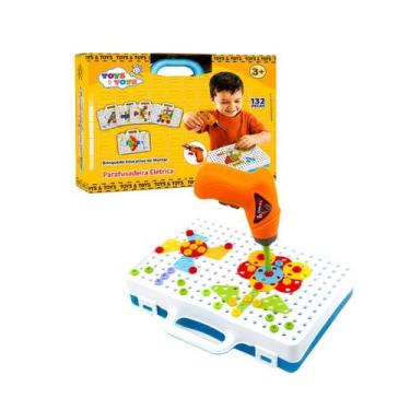 Imagem de Kit Ferramenta Infantil Parafusadeira De Brinquedo De Montar - Toys E 