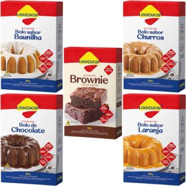 Imagem de Kit com 5 Unidades Sabores Variados Bolo Lowçucar 150g