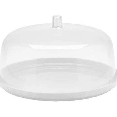 Imagem de Boleira Porta Bolo Doces Cupcake Com Tampa Para Festa 30Cm