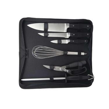 Imagem de Kit para Churrasco com Estojo em Nylon - 6 Peças
