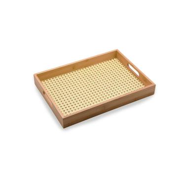 Imagem de Bandeja Em Bambu Retangular Palinha 48Cm- Oikos