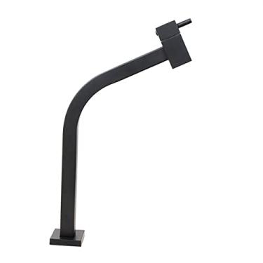 Imagem de Torneira Quadrada Link Cuba Angular 45 Graus Mesa Inox Black Lavatório Banheiro Bica Alta Preto