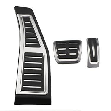 Imagem de Tampa do pedal da embreagem do freio de combustível do pé do carro, apto para Audi Q7 SQ7 4M 2015 2016 2017 2018 2019 2020 2021 LHD (AT com descanso)