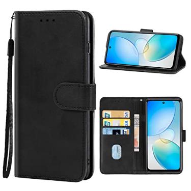 Imagem de YUNCHAO Caixa de telefone Para infinix quente 12 case de telefone de couro capa para celular