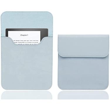 Imagem de Capa protetora de couro fosco para Kindle 11th, 10th; Kindle Paperwhite 5th 6th 7th 10th / Impermeável e à prova de poeira/Adsorção de fivela magnética