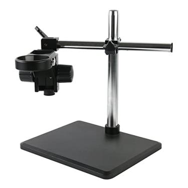 Imagem de Adaptador de microscópio microscópio estéreo, suporte ajustável boom mesa trabalho 76mm suporte 32mm acessórios de microscópio de braço (cor: D)