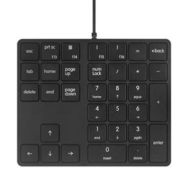 Imagem de Teclado numérico 34 teclas (30%) mini teclado multifuncional com fio portátil da Qisan