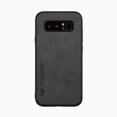 Imagem de Kepuch Silklike Capa para Samsung Galaxy Note 8 - Case Placa de Metal Embutida para Samsung Galaxy Note 8 - Preto