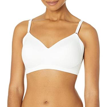 Imagem de Warner's Sutiã feminino sem efeitos colaterais nas axilas e costas confortável levanta sem fio Rn2231a, Branco, GG